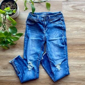 Maurices Light Blue Ripped Jeans